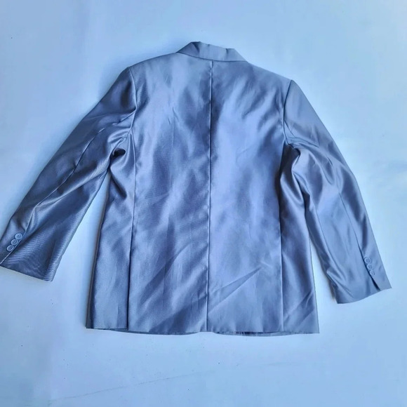 Boltini Boys Formal Blazer Jacket Silver Gray Polyester Viscose Size 16 - Picture 7 of 8